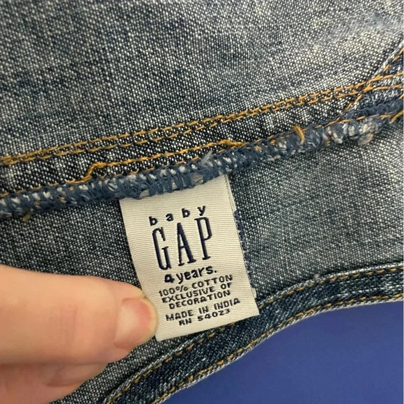 Vintage baby gap embroidered size 4 skirted overalls B2‎ - Picture 4 of 6